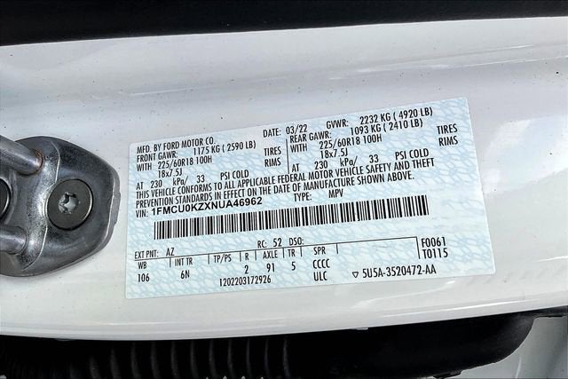 2022 Ford Escape SEL Plug-In Hybrid