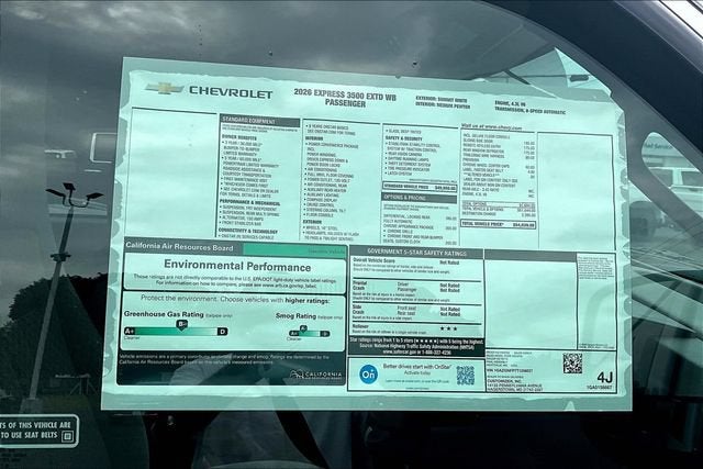 2026 Chevrolet Express Passenger 1LS