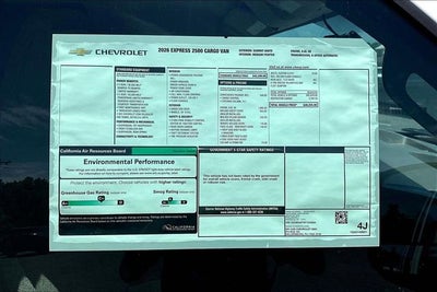 2026 Chevrolet Express Cargo WT