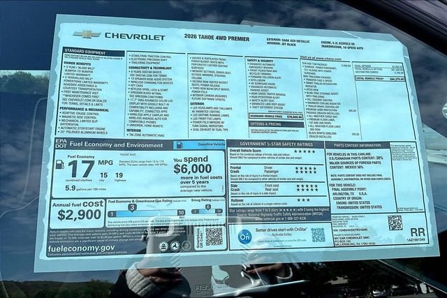 2026 Chevrolet Tahoe Premier