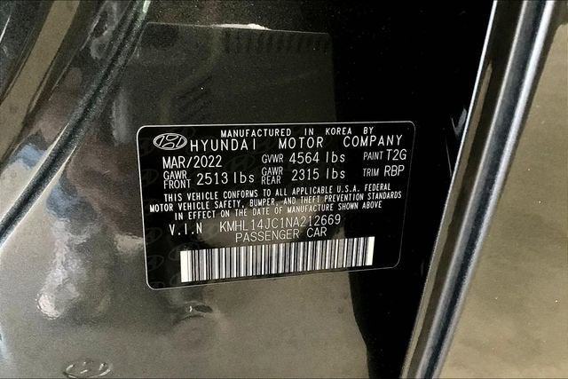 2022 Hyundai Sonata N Line