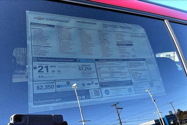 2026 Chevrolet Traverse RS