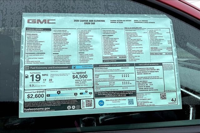 2026 GMC Canyon Elevation