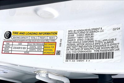 2024 Honda Accord Hybrid Touring